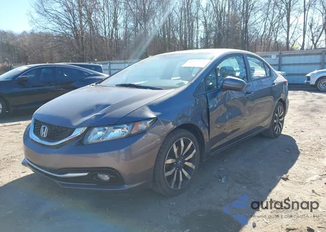 2015 Honda Civic Ex-L z USA, uszkodzony, nr VIN 2HGFB2F96FH514236